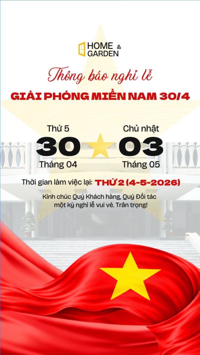 Mẫu Bài post MXH (9:16) Thông báo nghỉ lễ Giải phóng miền Nam 30/4 và Quốc tế Lao động 1/5 — LayerPic