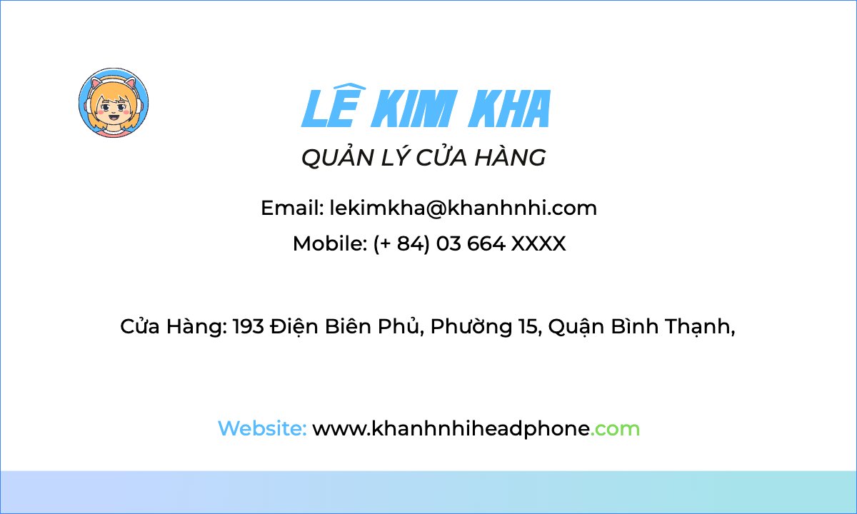 Mẫu Danh thiếp Công nghệ, technology, điện tử, electronic, tai nghe, headphone — LayerPic