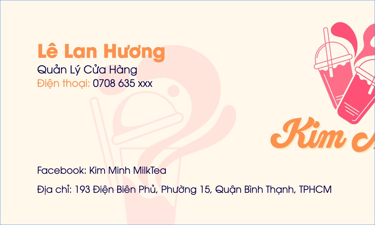 Mẫu Danh thiếp Nước uống, juice, giải khát, F&B, drink — LayerPic