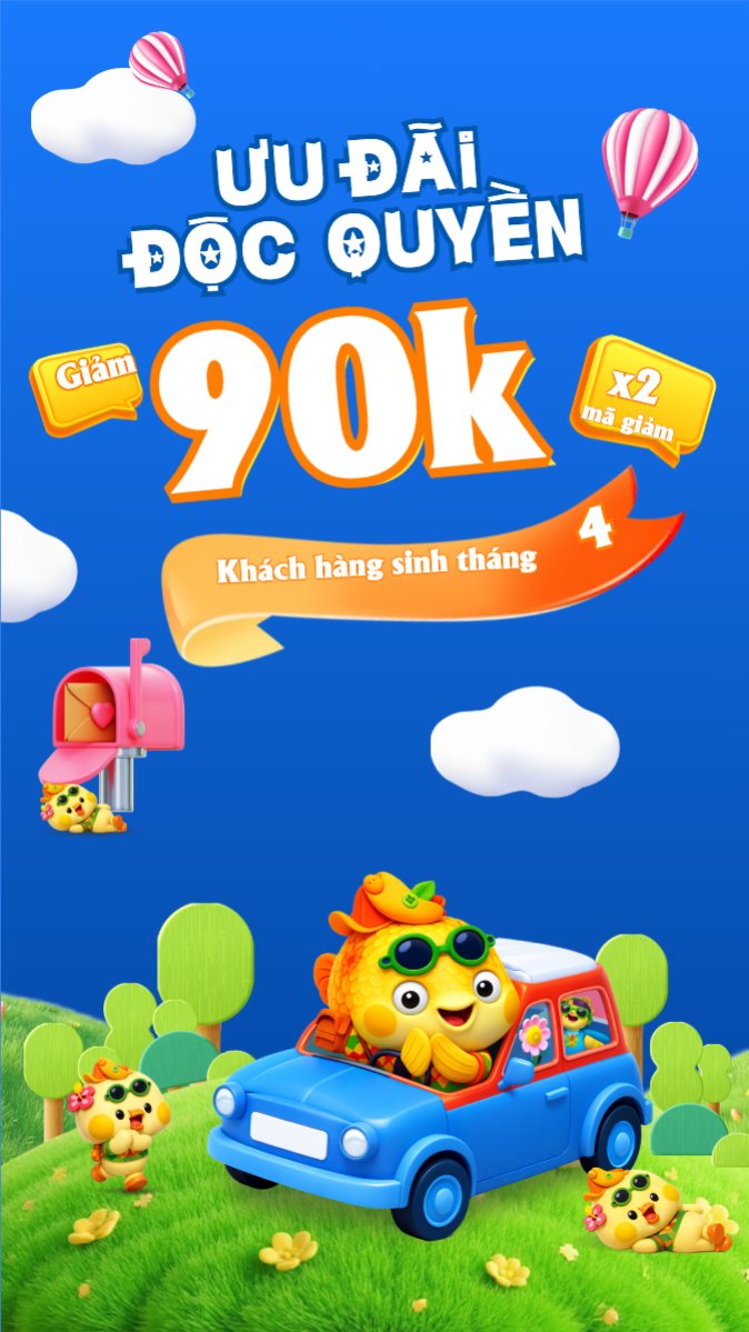 Mẫu Bài post MXH (9:16) Giảm giá sinh nhật — LayerPic