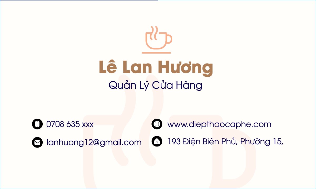 Mẫu Danh thiếp Nước uống, juice, giải khát, F&B, drink — LayerPic