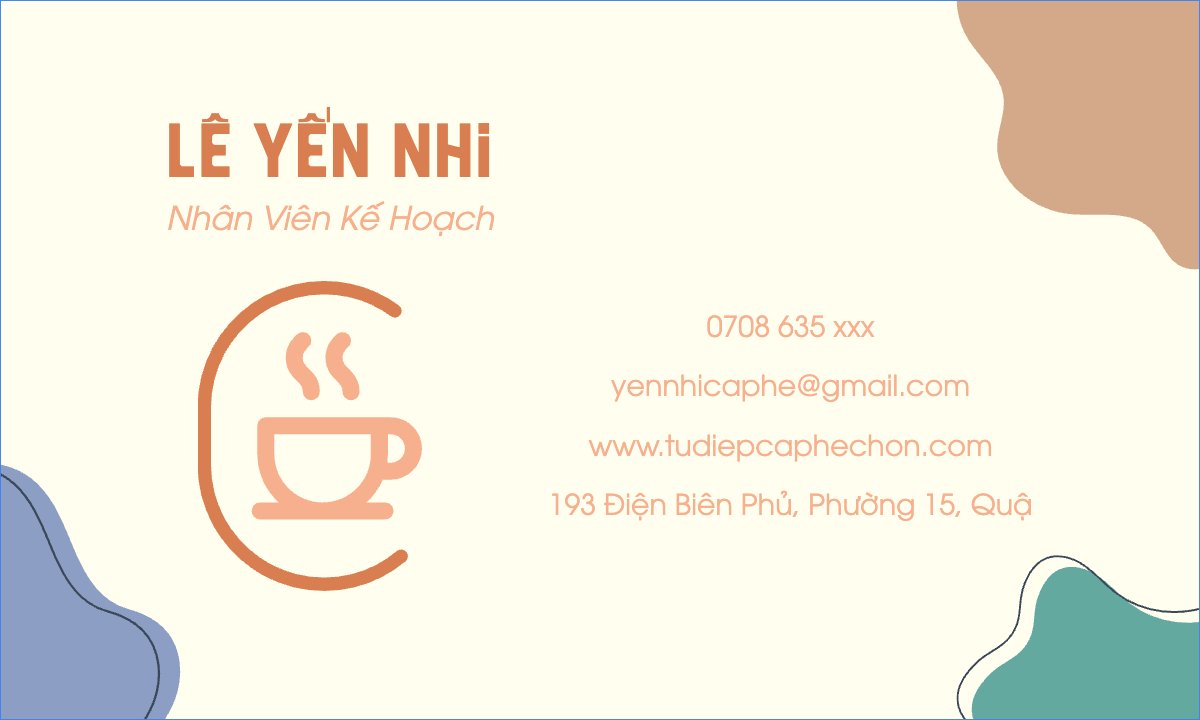 Mẫu Danh thiếp Nước uống, juice, giải khát, F&B, drink — LayerPic