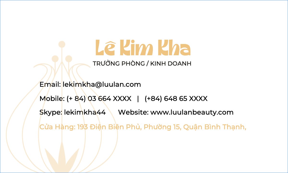 Mẫu Danh thiếp Spa, beauty, làm đẹp, thẩm mỹ, salon — LayerPic