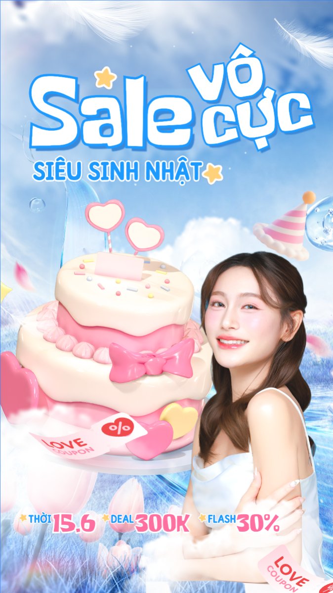 Sale vô cực siêu sinh nhật