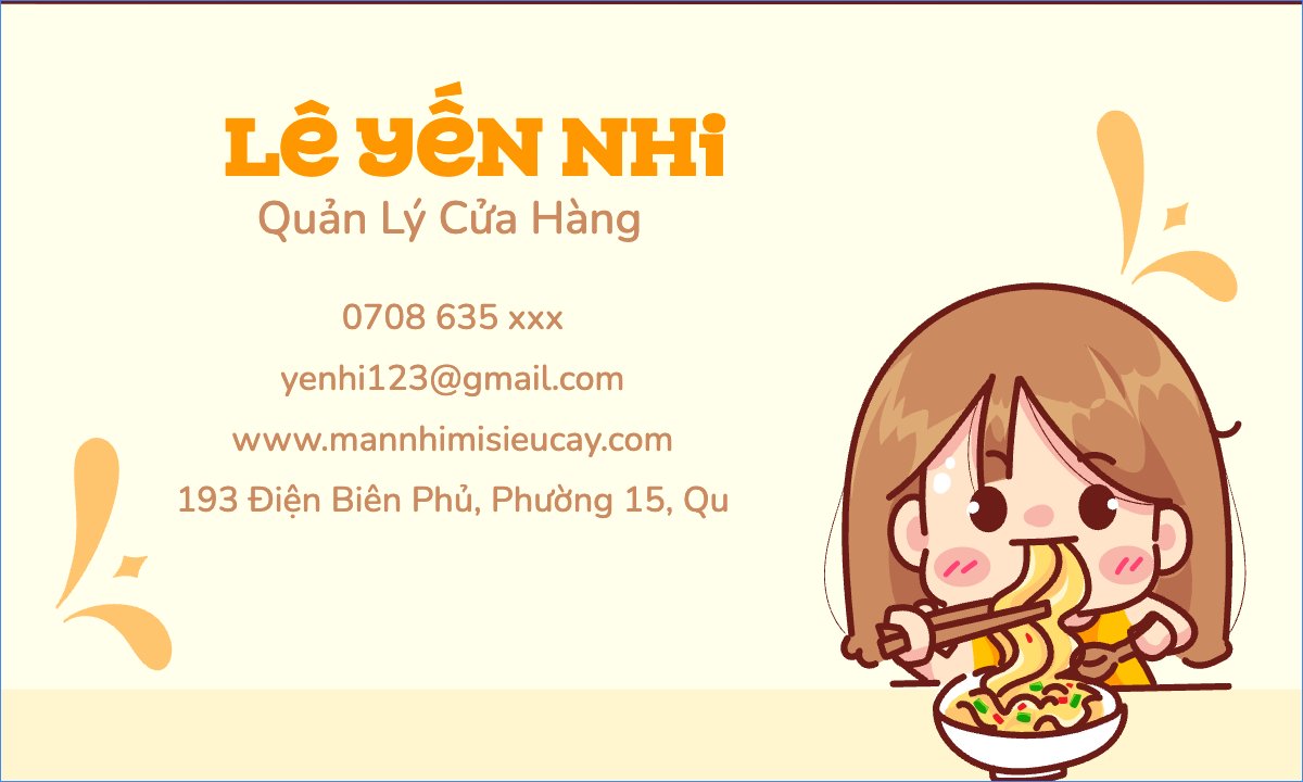 Mẫu Danh thiếp Đồ ăn, food, thực phẩm, ẩm thực, món ăn, F&B, thức ăn — LayerPic