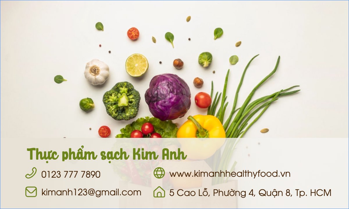 Mẫu Danh thiếp Nông sản, agricultural, farm, vegetable, rau củ — LayerPic