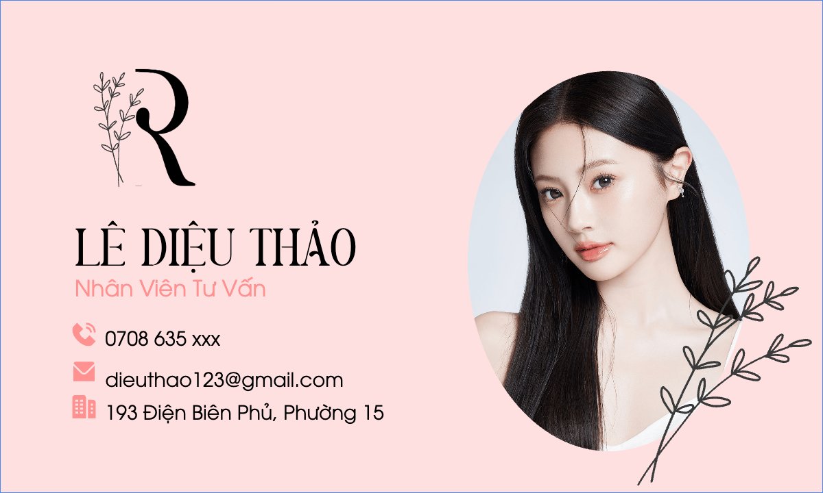 Mẫu Danh thiếp Spa, beauty, làm đẹp, thẩm mỹ — LayerPic