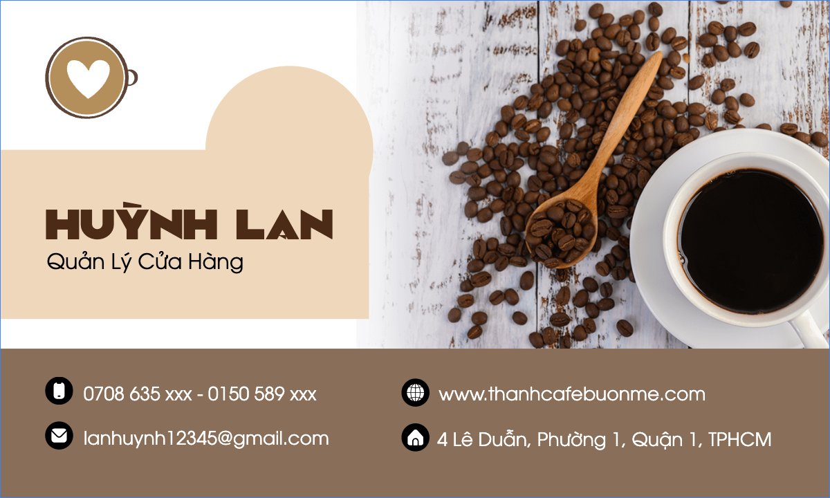 Mẫu Danh thiếp Nước uống, juice, giải khát, F&B, drink, coffee — LayerPic