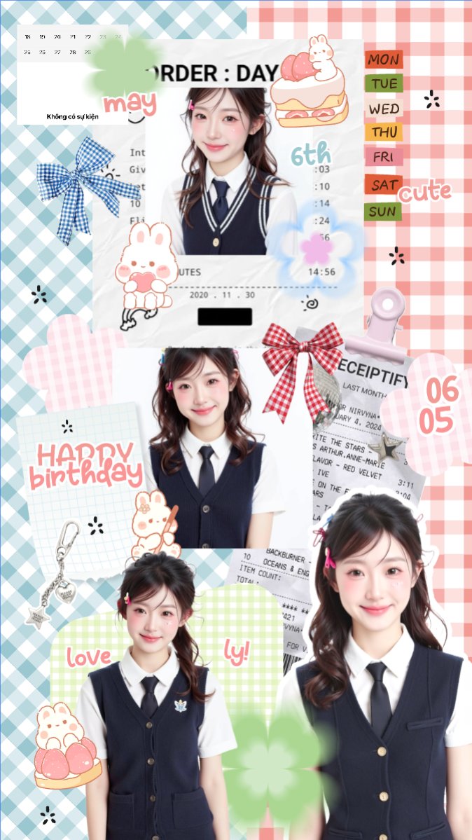 Mẫu Bài post MXH (9:16) Happy birthday — LayerPic