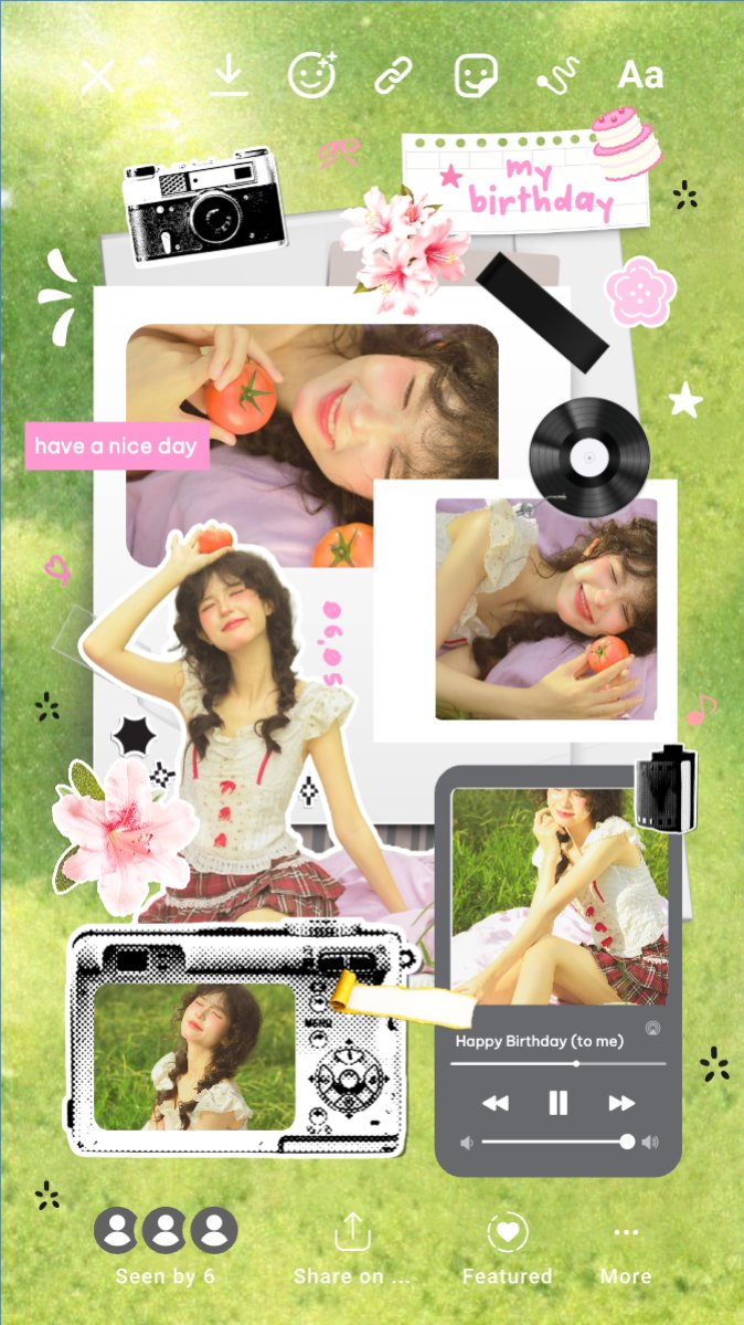 Mẫu Bài post MXH (9:16) Happy birthday — LayerPic