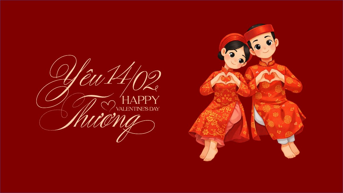Mẫu Hình nền máy tính Happy valentine's day — LayerPic