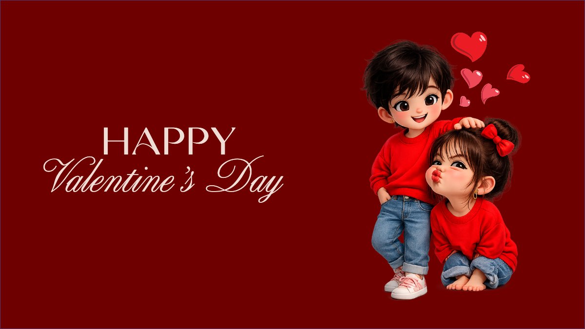 Mẫu Hình nền máy tính Happy valentine's day — LayerPic