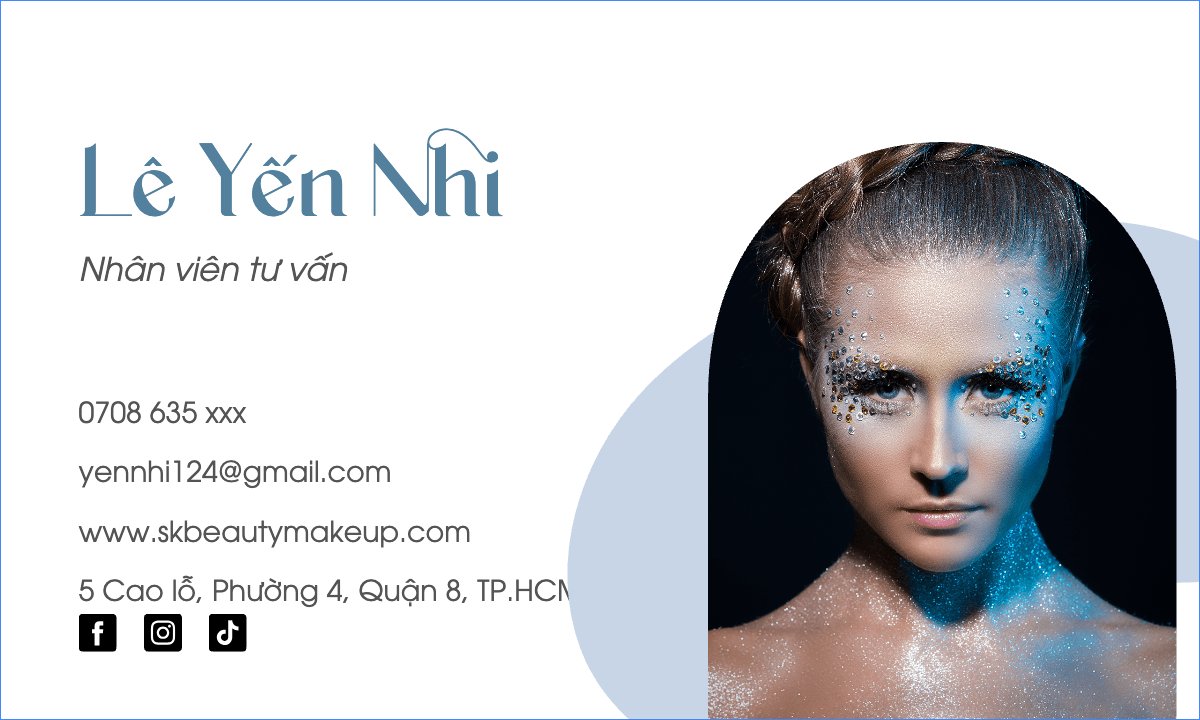 Mẫu Danh thiếp Spa, beauty, làm đẹp, thẩm mỹ, makeup, trang điểm — LayerPic