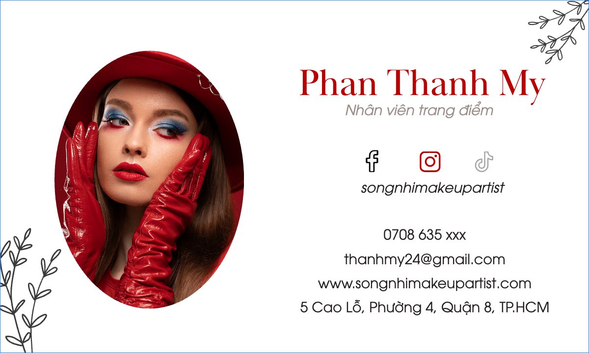Mẫu Danh thiếp Spa, beauty, làm đẹp, thẩm mỹ, makeup, trang điểm — LayerPic
