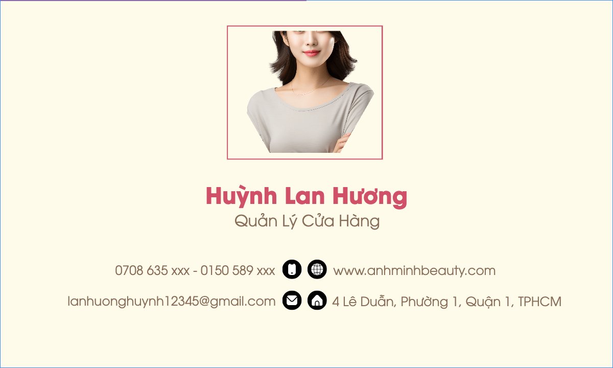 Mẫu Danh thiếp Spa, beauty, làm đẹp, thẩm mỹ — LayerPic