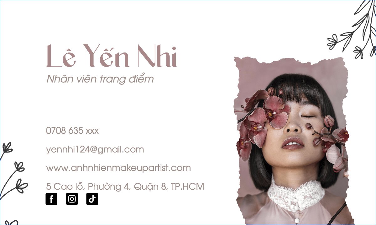 Mẫu Danh thiếp Spa, beauty, làm đẹp, thẩm mỹ, makeup, trang điểm — LayerPic