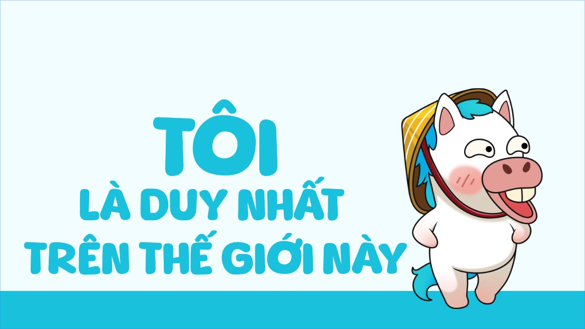 Mẫu Hình nền máy tính Tôi là duy nhất trên thế giới này — LayerPic