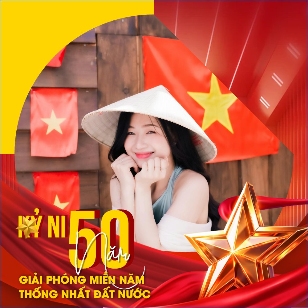 Mẫu Ảnh đại diện - Avatar Mừng lễ 30/4 Giải Phóng Miền Nam — LayerPic