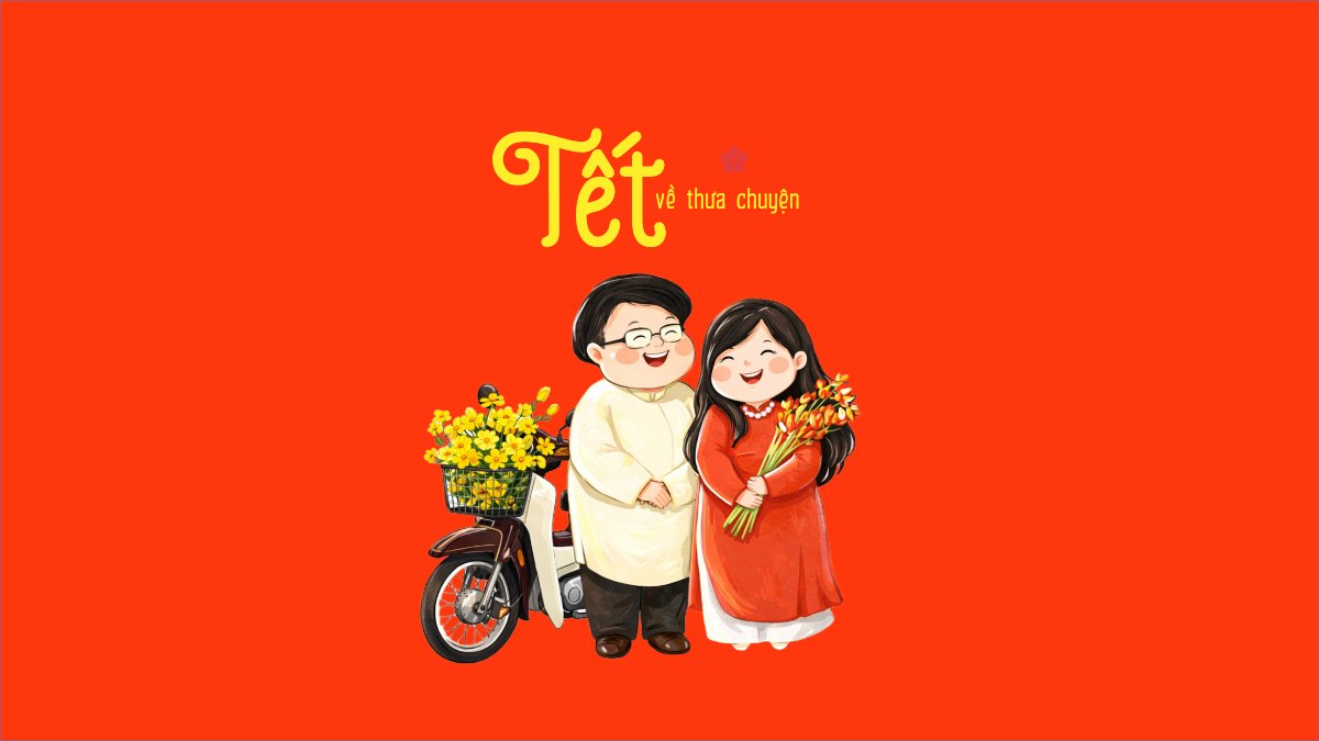 Mẫu Hình nền máy tính Tết về thưa chuyện trầu cau — LayerPic