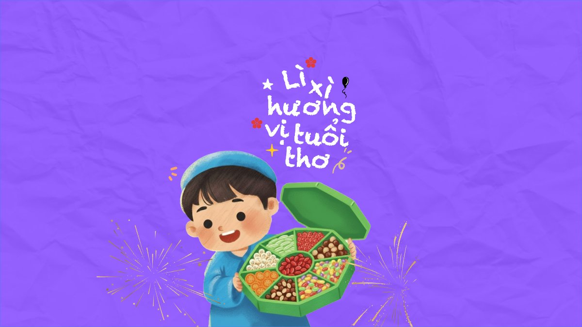 Mẫu Hình nền máy tính Lì xì hương vị tuổi thơ — LayerPic