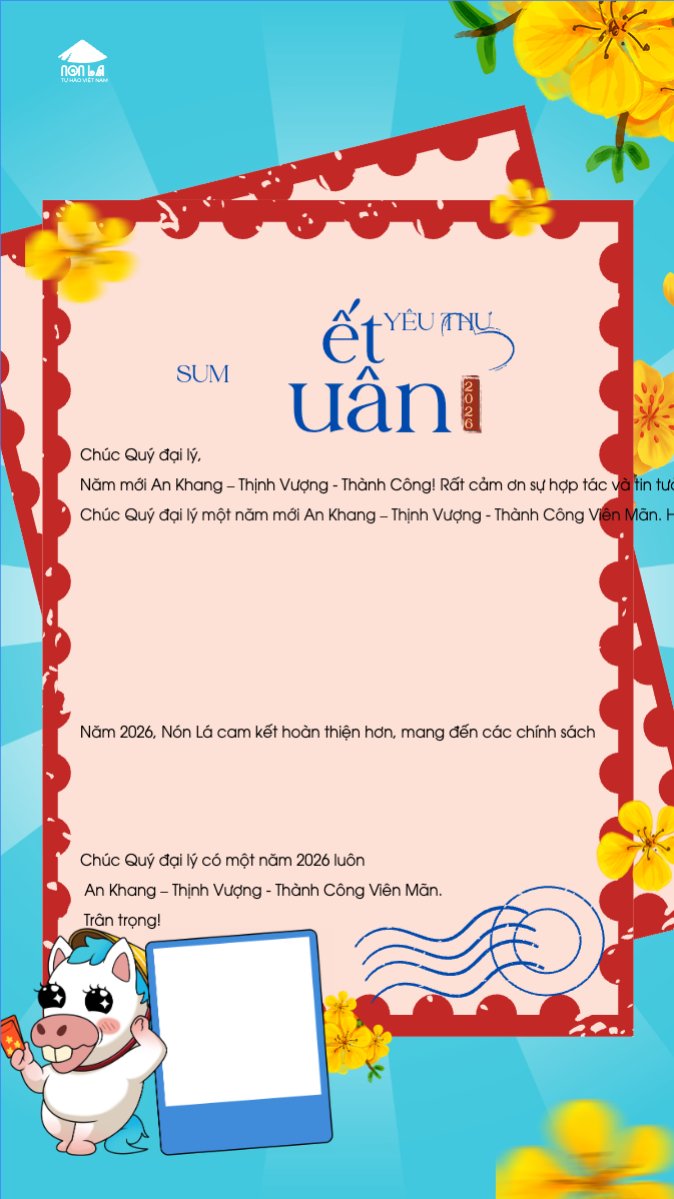 Mẫu Bài post MXH (9:16) Gửi lời chúc tết — LayerPic