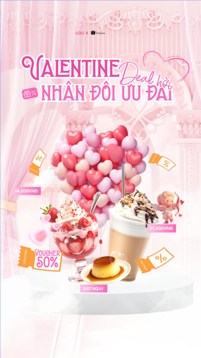 Valentine deal hời nhân đôi ưu đãi