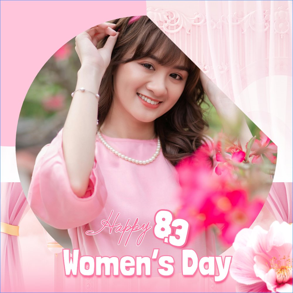 Mẫu Ảnh đại diện - Avatar Happy Women's Day 8/3 — LayerPic
