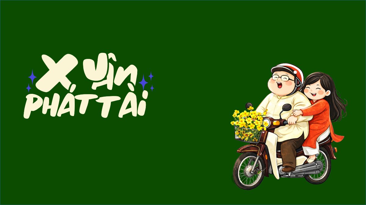 Mẫu Hình nền máy tính Xuân phát tài — LayerPic