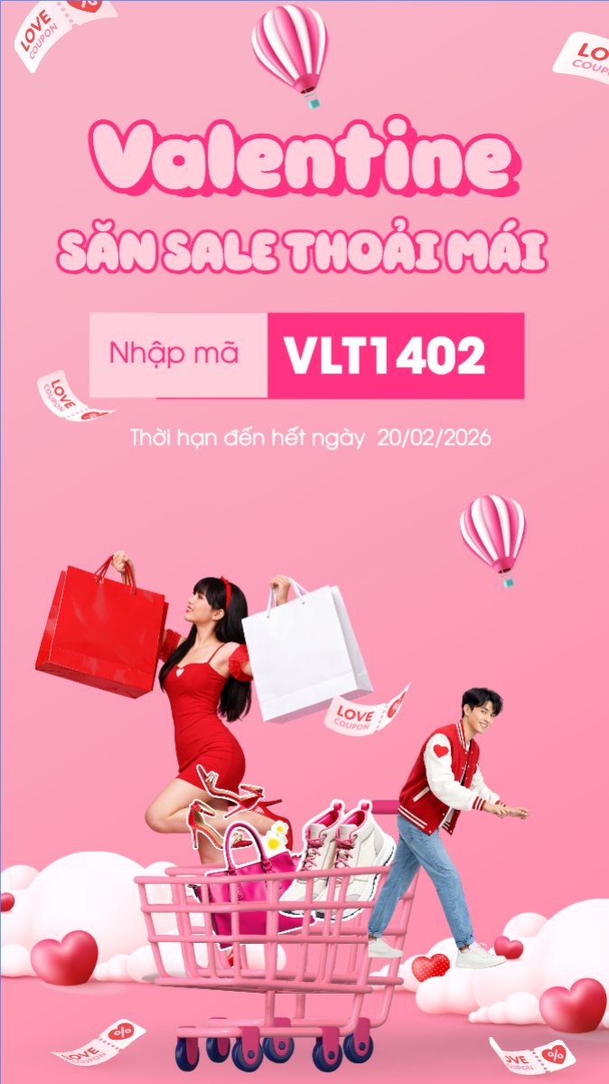 Mẫu Bài post MXH (9:16) Valentine săn sale thoải mái — LayerPic