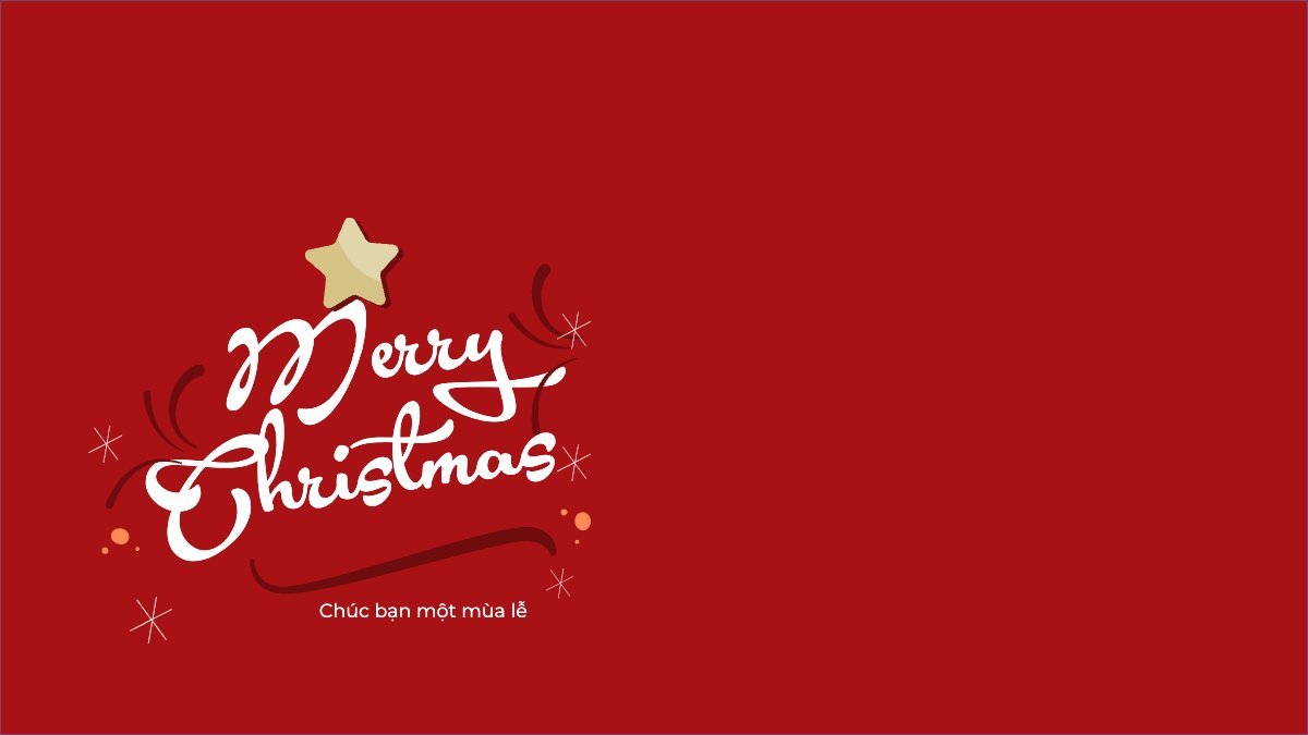 Mẫu Hình nền máy tính Merry Christmas — LayerPic