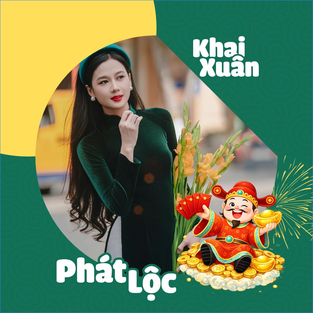 Mẫu Ảnh đại diện - Avatar Khai xuân Phát Lộc — LayerPic