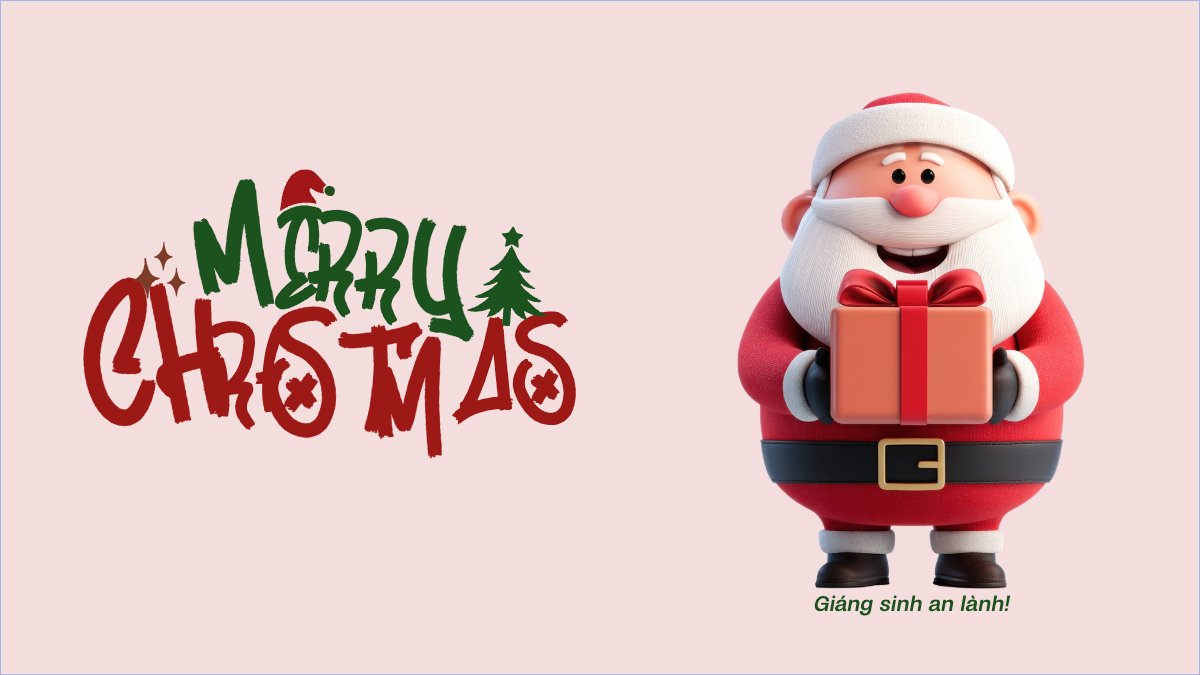 Mẫu Hình nền máy tính Merry christmas — LayerPic