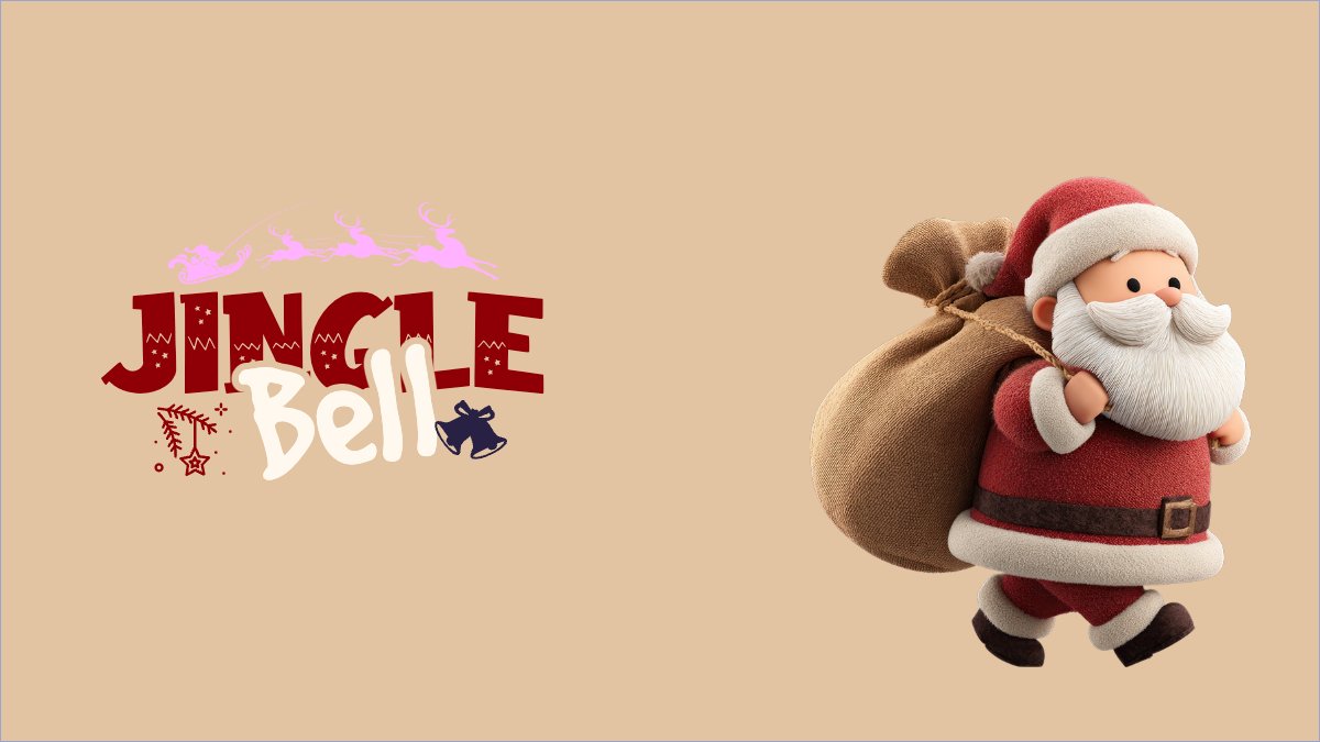 Mẫu Hình nền máy tính Jingle bell — LayerPic