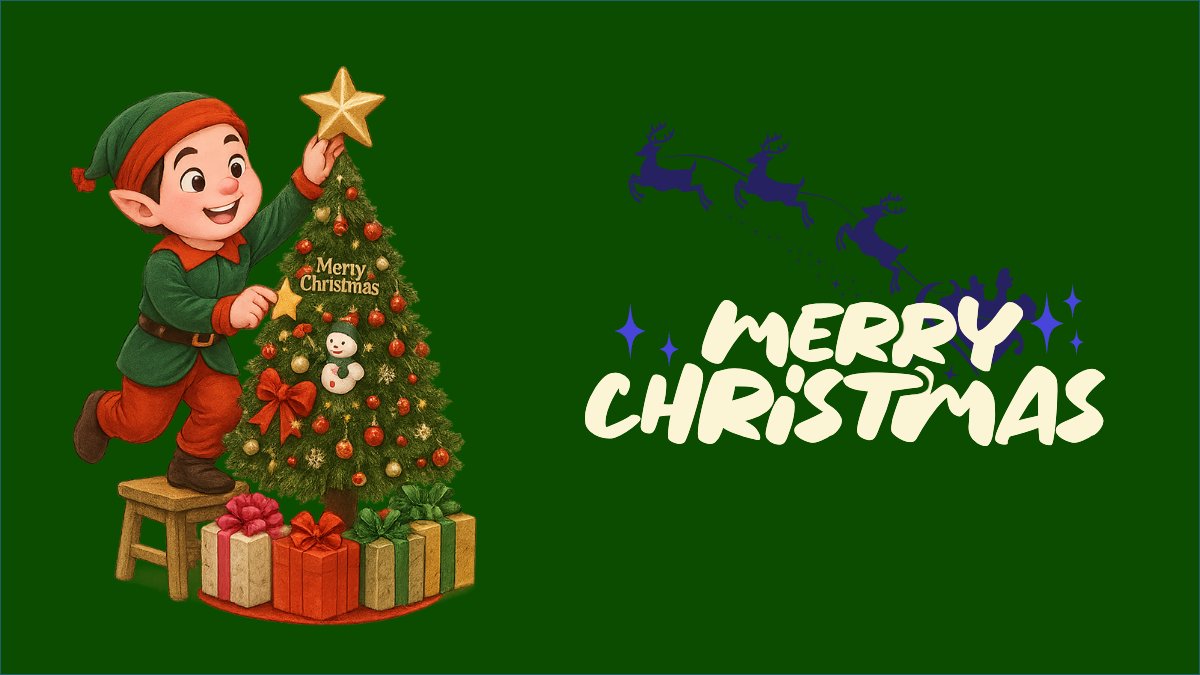 Mẫu Hình nền máy tính Merry christmas — LayerPic
