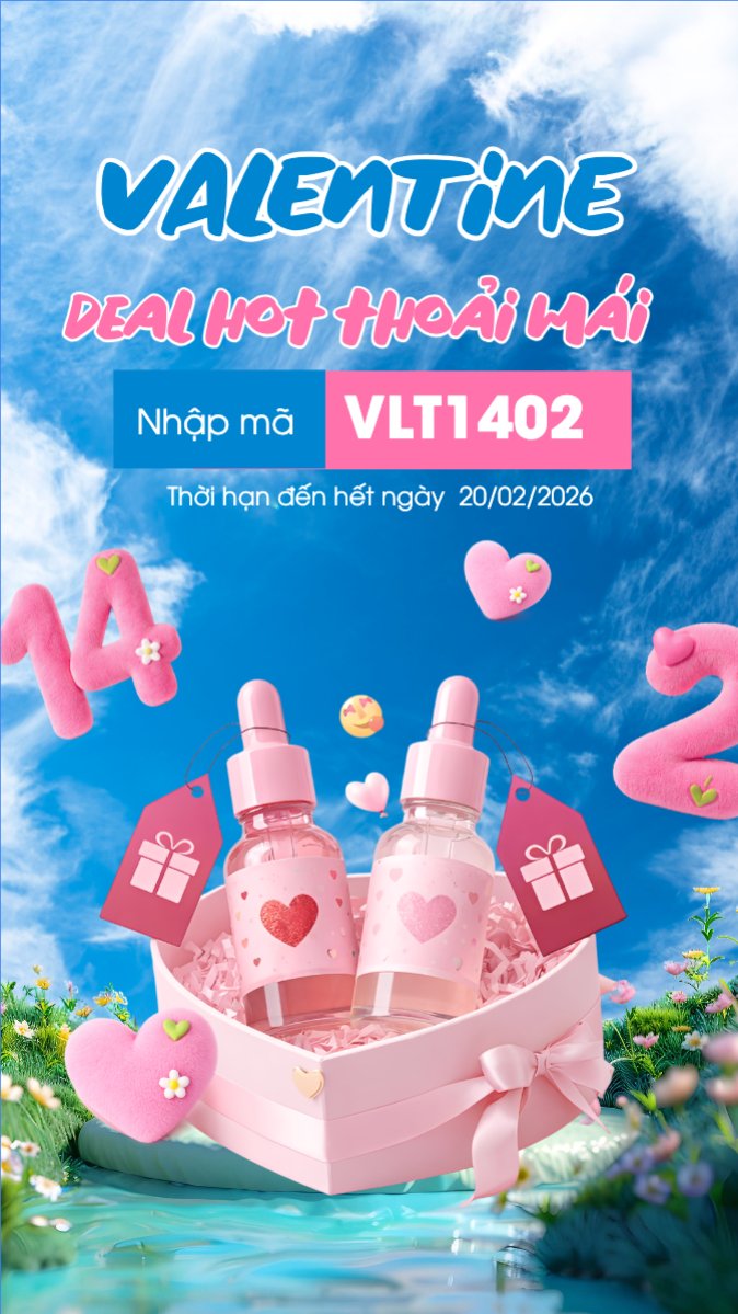 Mẫu Bài post MXH (9:16) Valentine deal hot thoải mái — LayerPic