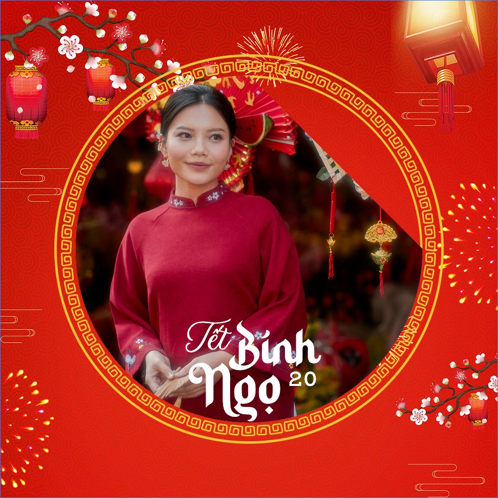 Mẫu Ảnh đại diện - Avatar Tết Bính Ngọ — LayerPic