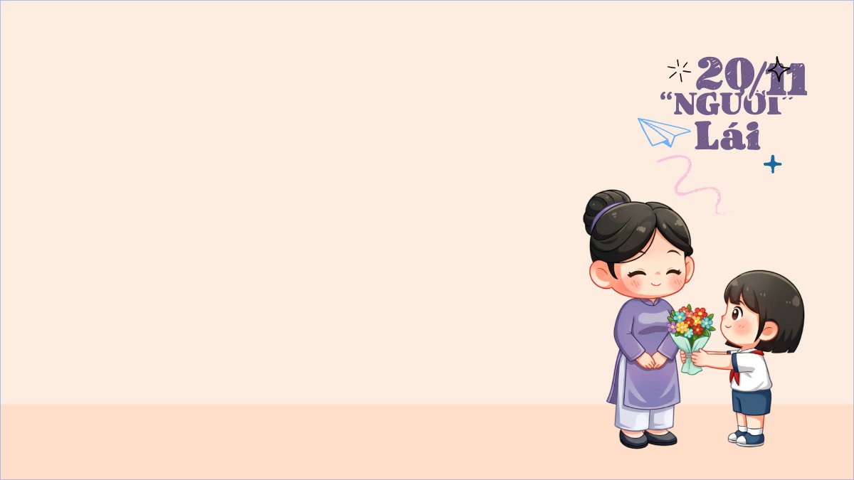 Mẫu Hình nền máy tính Người lái đò 20/11 — LayerPic