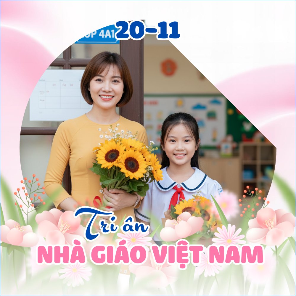 Mẫu Ảnh đại diện - Avatar Tri ân nhà giáo Việt Nam 20/11 — LayerPic