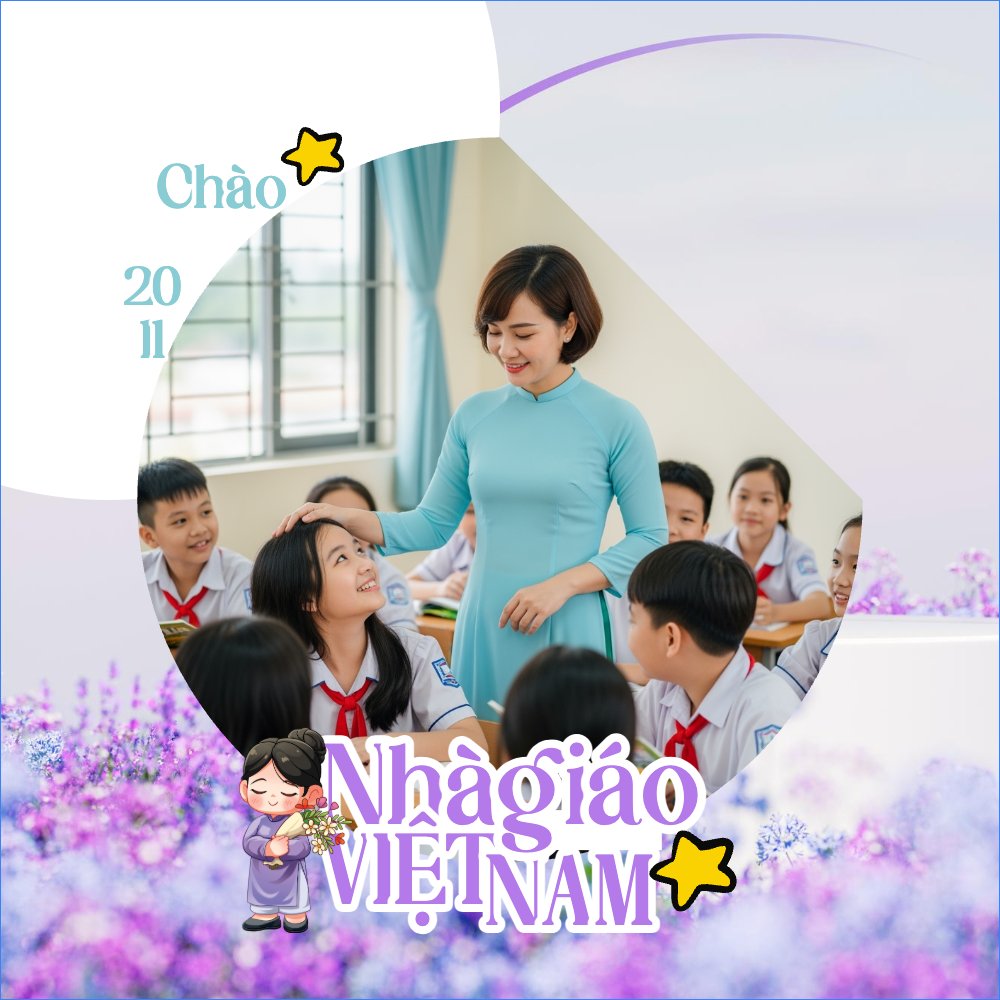 Mẫu Ảnh đại diện - Avatar Chào mừng Nhà giáo Việt Nam 20/11 — LayerPic