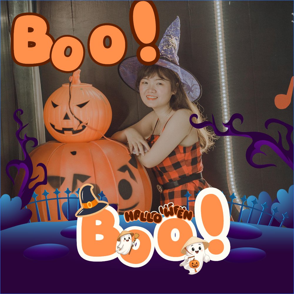 Mẫu Ảnh đại diện - Avatar Halloween, lễ hội ma quái, sự kiện, event, dễ thương, cute, chibi, hoạt hình, cartoon — LayerPic