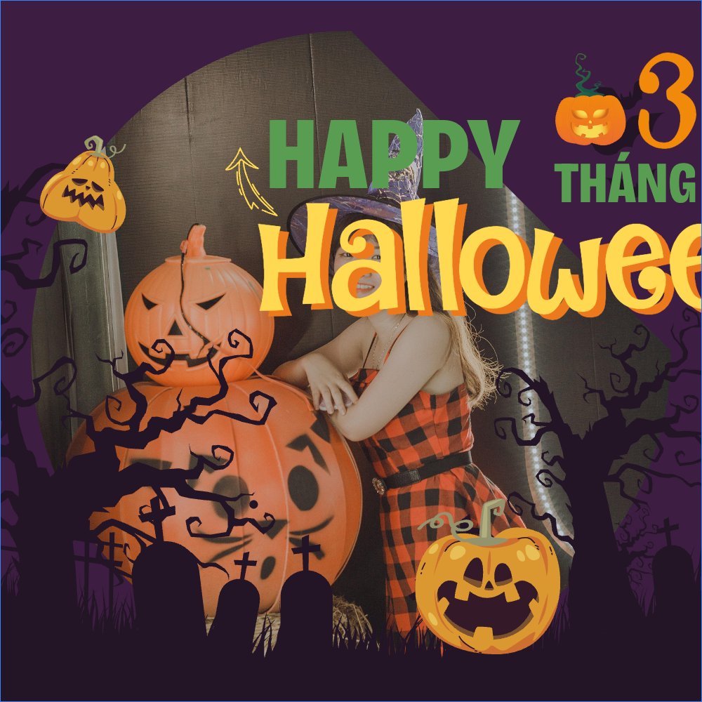 Mẫu Ảnh đại diện - Avatar Halloween, lễ hội ma quái, sự kiện, event, dễ thương, cute, chibi, hoạt hình, cartoon — LayerPic
