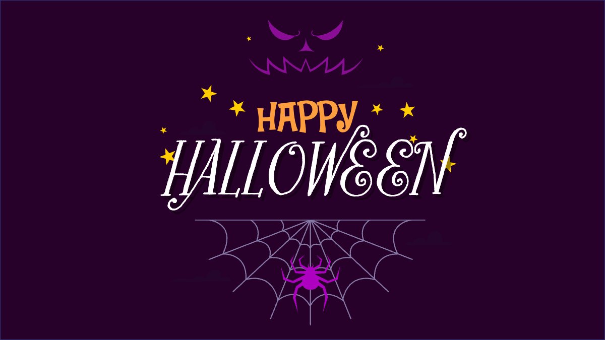 Mẫu Hình nền máy tính Halloween, lễ hội ma quái, sự kiện, event, dễ thương, cute, chibi, hoạt hình, cartoon — LayerPic