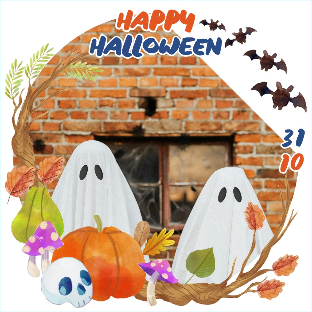 Halloween, lễ hội ma quái, sự kiện, event, dễ thương, cute, chibi, hoạt hình, cartoon