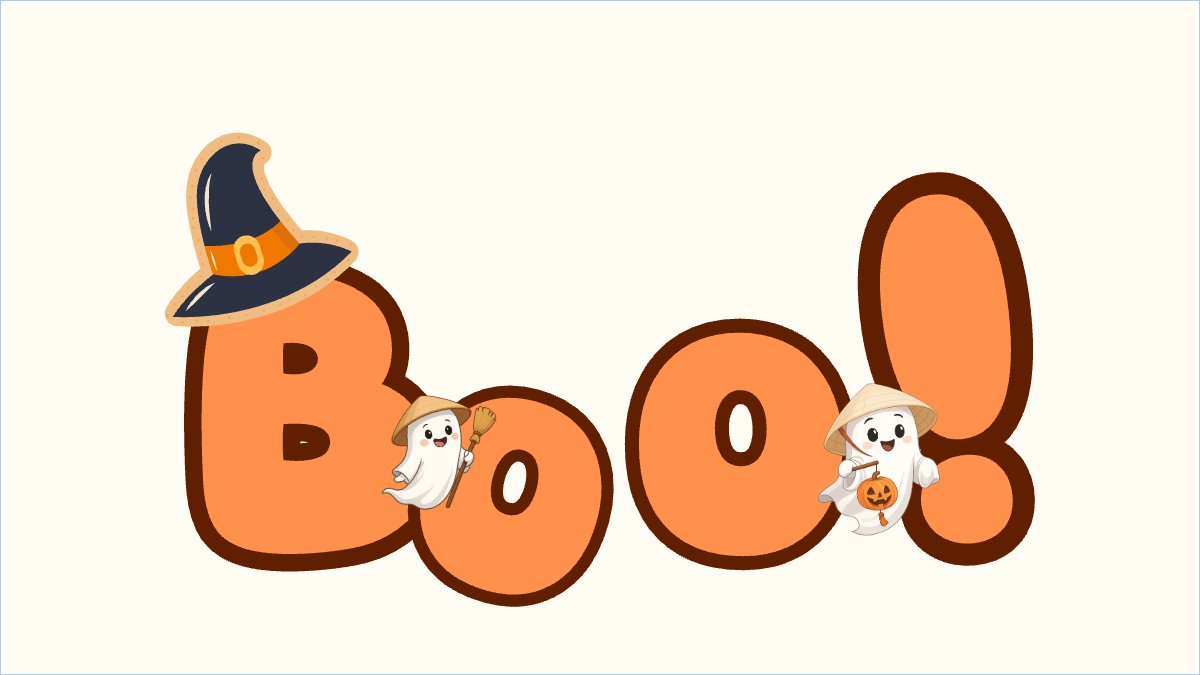 Mẫu Hình nền máy tính Halloween, lễ hội ma quái, sự kiện, event, dễ thương, cute, chibi, hoạt hình, cartoon — LayerPic