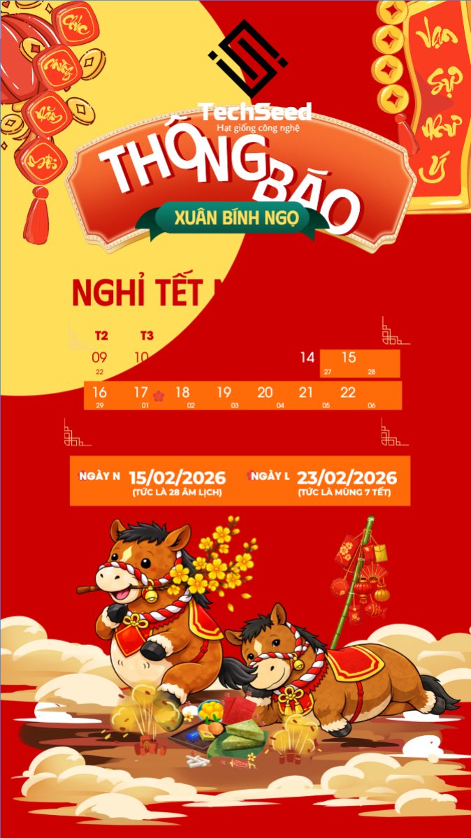 Mẫu Bài post MXH (9:16) Thông báo nghỉ tết Nguyên Đán — LayerPic