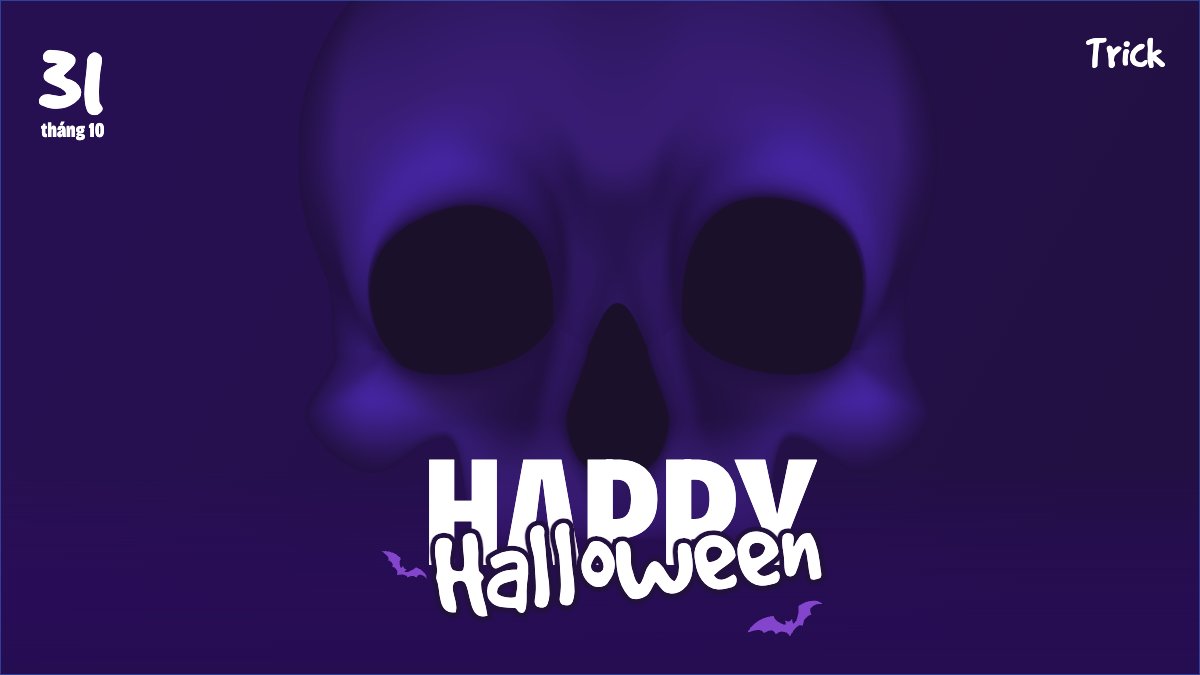 Mẫu Hình nền máy tính Halloween, lễ hội ma quái, sự kiện, event, dễ thương, cute, chibi, hoạt hình, cartoon — LayerPic