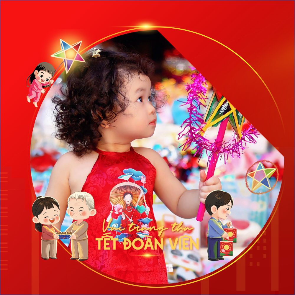 Mẫu Ảnh đại diện - Avatar Trung thu, Tết Đoàn Viên, mid-autumn festival, sự kiện, event, dễ thương, cute, chibi, hoạt hình, cartoon — LayerPic