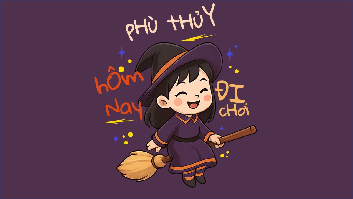 Mẫu Hình nền máy tính Halloween, lễ hội ma quái, sự kiện, event, dễ thương, cute, chibi, hoạt hình, cartoon — LayerPic