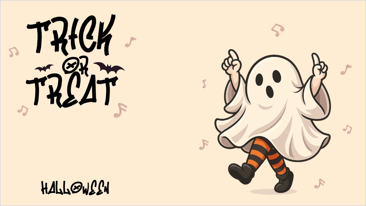 Mẫu Hình nền máy tính Halloween, lễ hội ma quái, sự kiện, event, dễ thương, cute, chibi, hoạt hình, cartoon — LayerPic