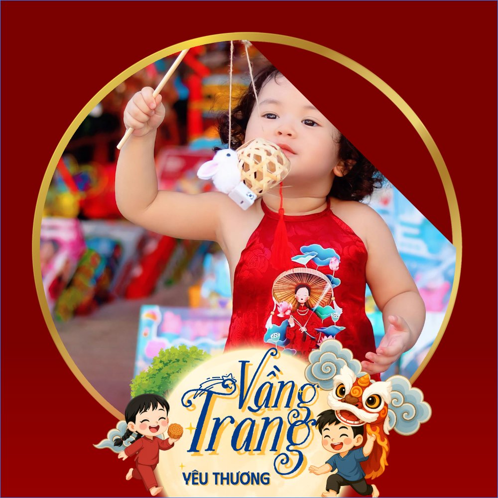 Mẫu Ảnh đại diện - Avatar Trung thu, Tết Đoàn Viên, mid-autumn festival, sự kiện, event, dễ thương, cute, chibi, hoạt hình, cartoon — LayerPic